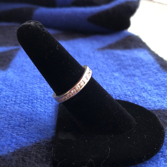 Diamonique Jewelry - Sterling silver eternity band diamonique size 7